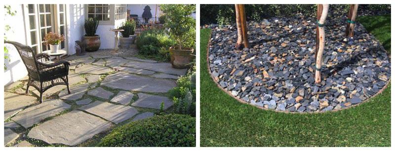 Black Slate Stepping Stone